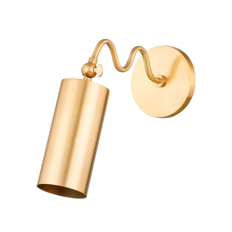 Bea - Vintage brass wall reading lamp for bedroom