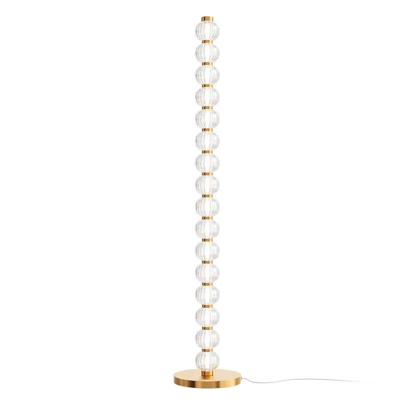 Amulet - LED design floor lamp in glass for modern living room