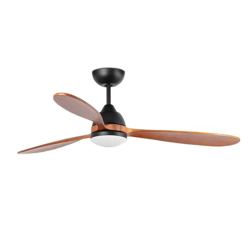 Poros - Design wooden LED ceiling fan for living room