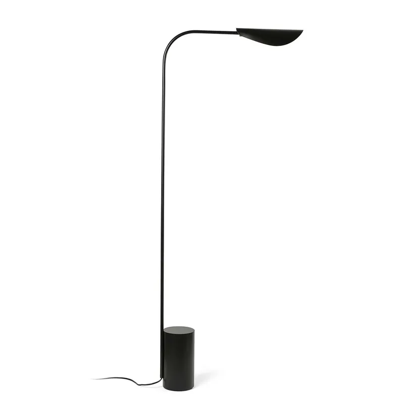 Liggera - Black metal floor lamp contemporary design