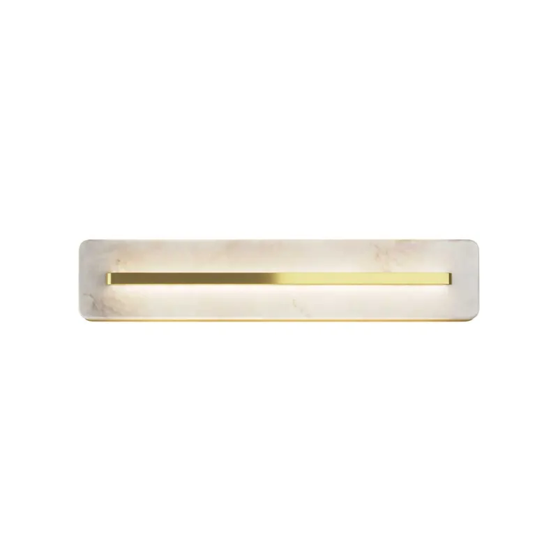 Albatre - LED design wall light in marble and brass