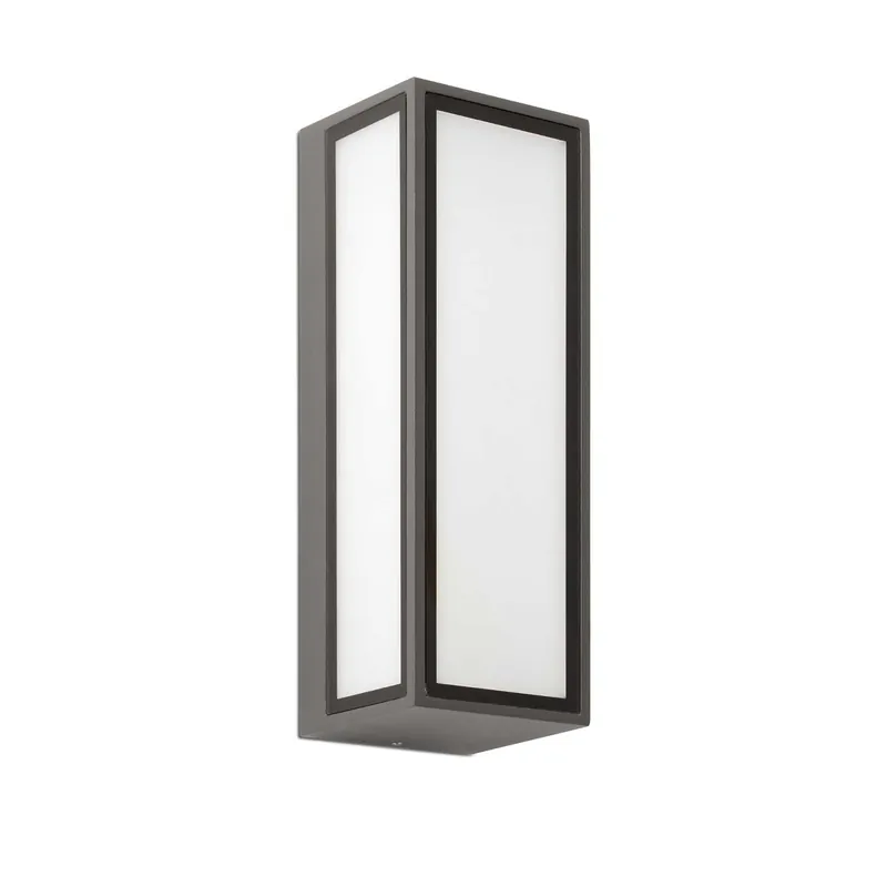 Pivot - Outdoor wall light with LED in steel and glass