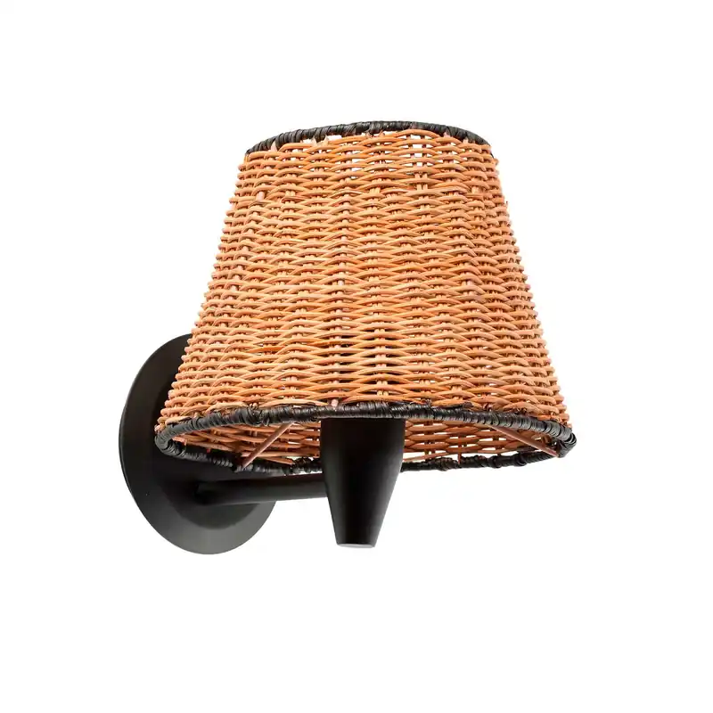 Sumba - Rattan wall sconce for bohemian hotel room