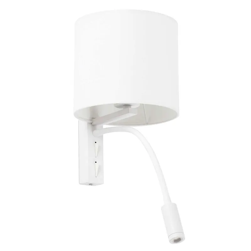 Tira - White wall reading lamp for modern bedroom