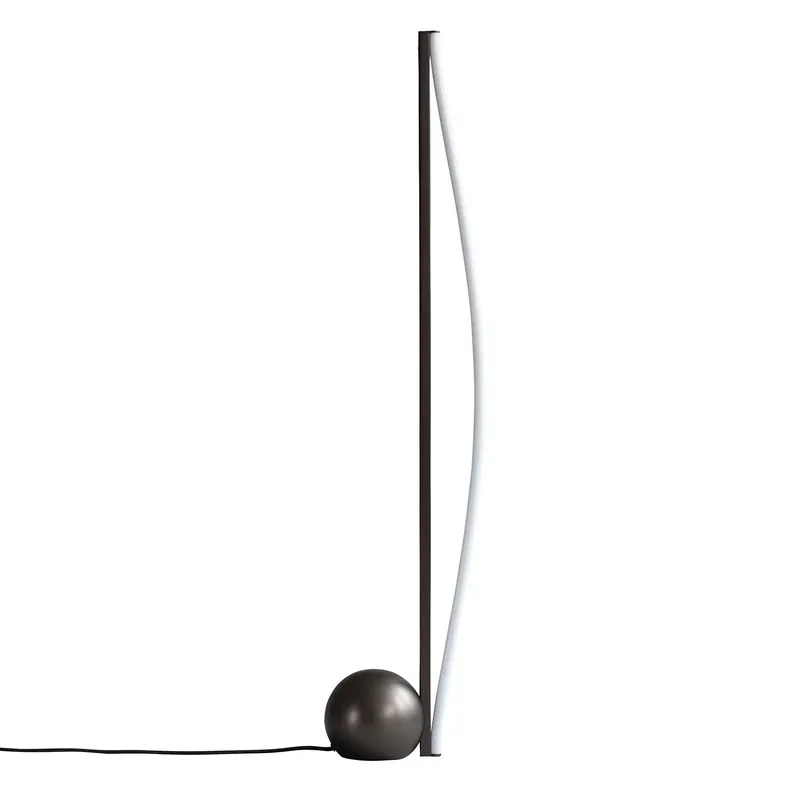 Bow Lamp - Floor lamp in steel and minimalist design LED tube