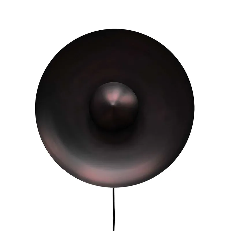 Dusk - Wall sconce in burnished steel for contemporary living room