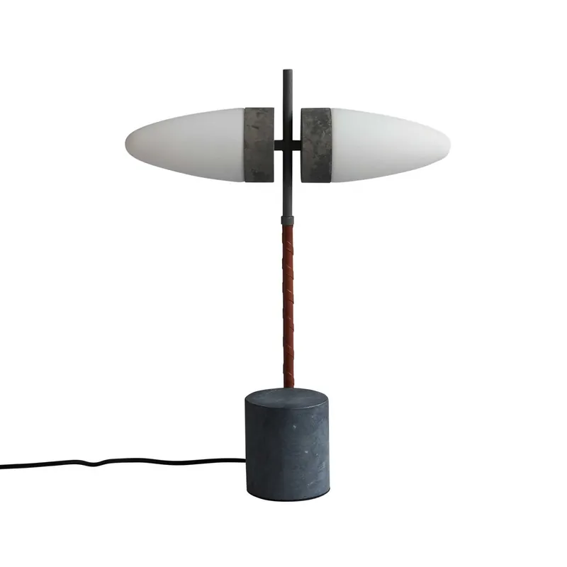 Bull Table - Design table lamp in marble and glass for office