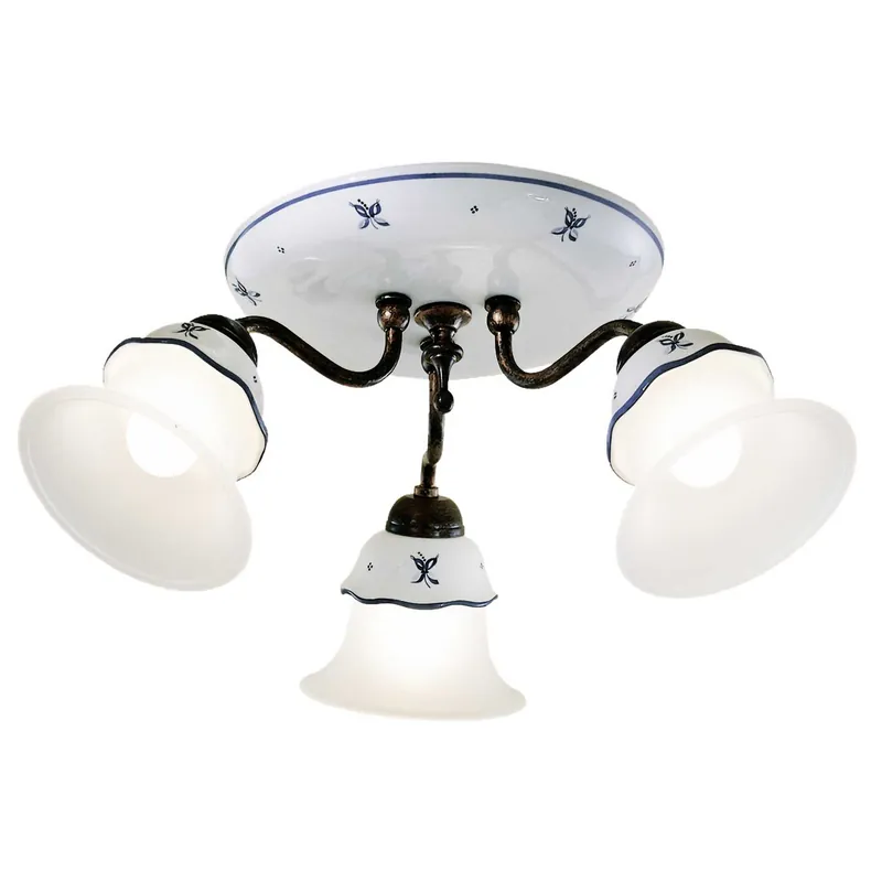 Ferrara - Baroque ceiling light for bedroom in antique style