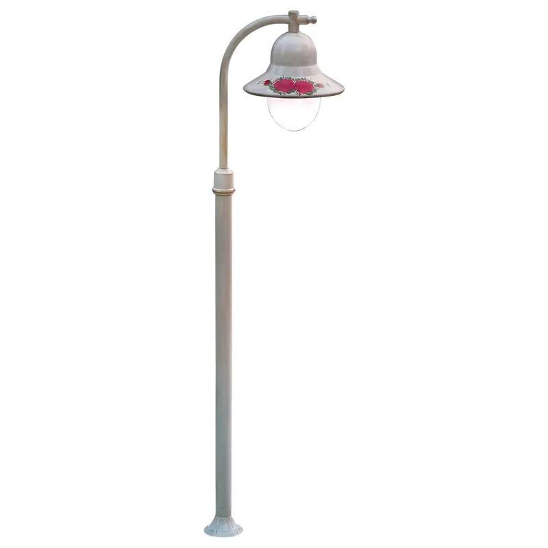 Imperia - Vintage outdoor floor lamp with floral patterns