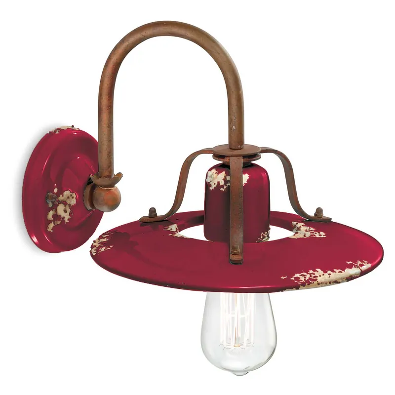 Country - Rustic wall sconce for vintage living room