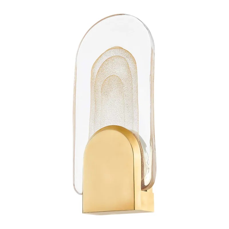 Morganite - Wall sconce with integrated LED in glass with luxurious design