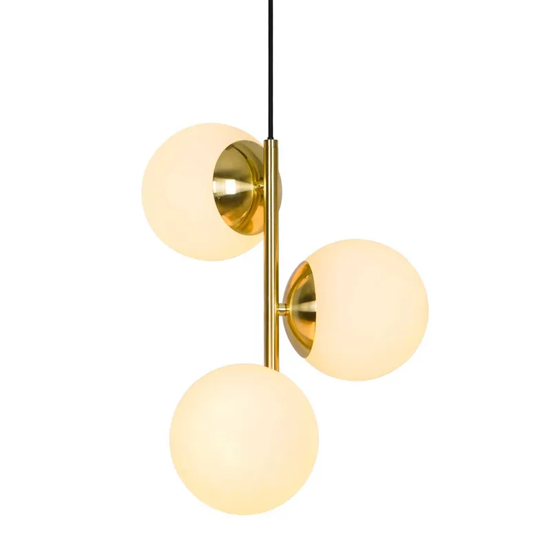 Lilly - Art Deco chandelier with glass balls for bedroom