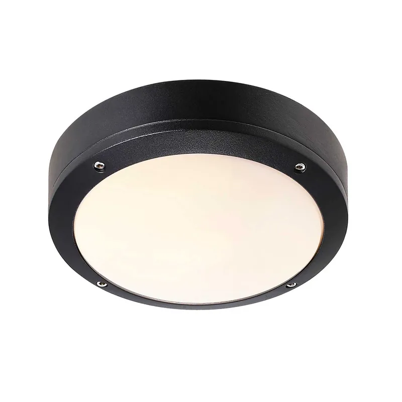 Desi - Black outdoor ceiling light for terrace or balcony