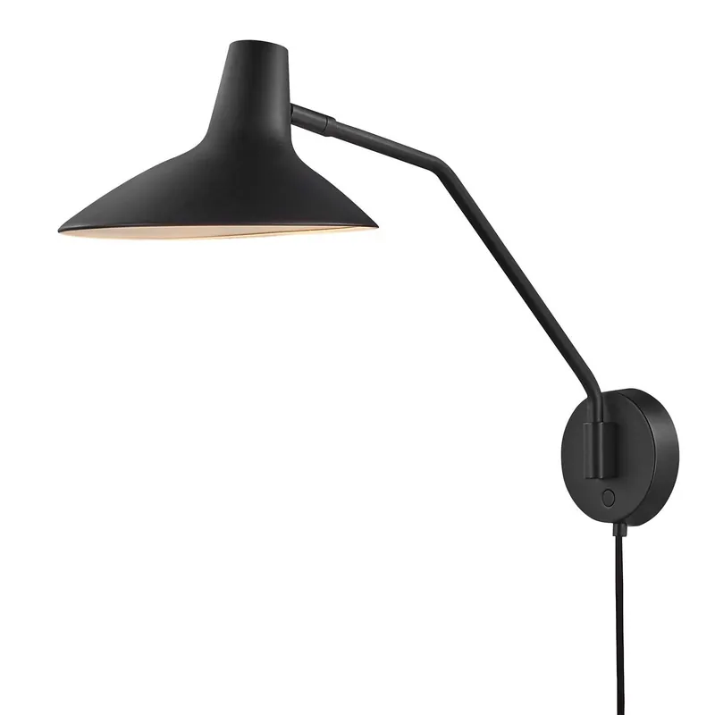 Darci - Wall sconce with vintage design touch switch for living room