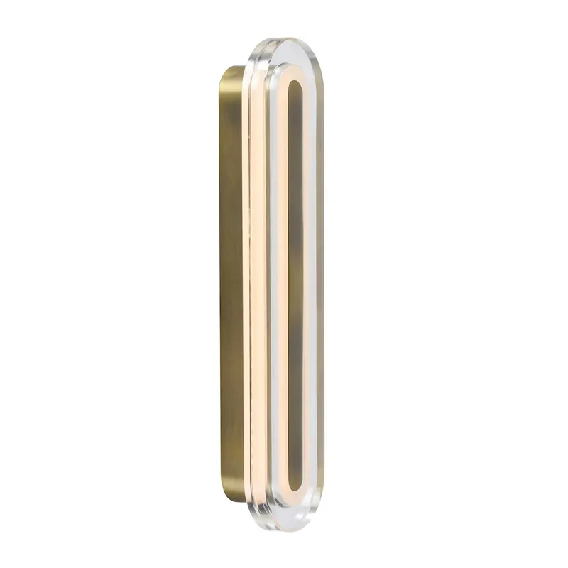 Cavara - Art deco glass LED bathroom wall sconce
