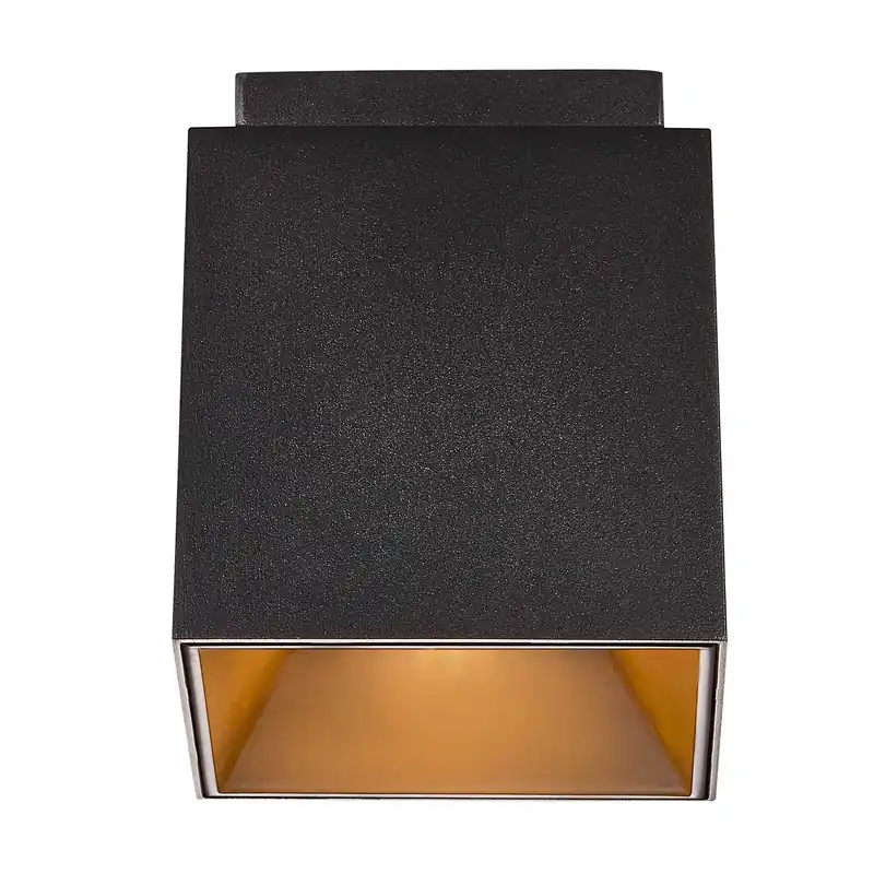 Ethan - Black and gold surface-mounted spotlight for modern kitchen