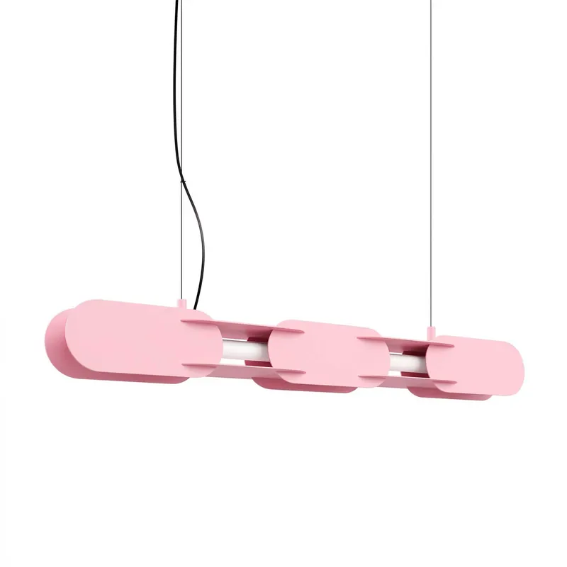 Alzir - Lámpara colgante LED de diseño con cadena en acero coloreado moderno