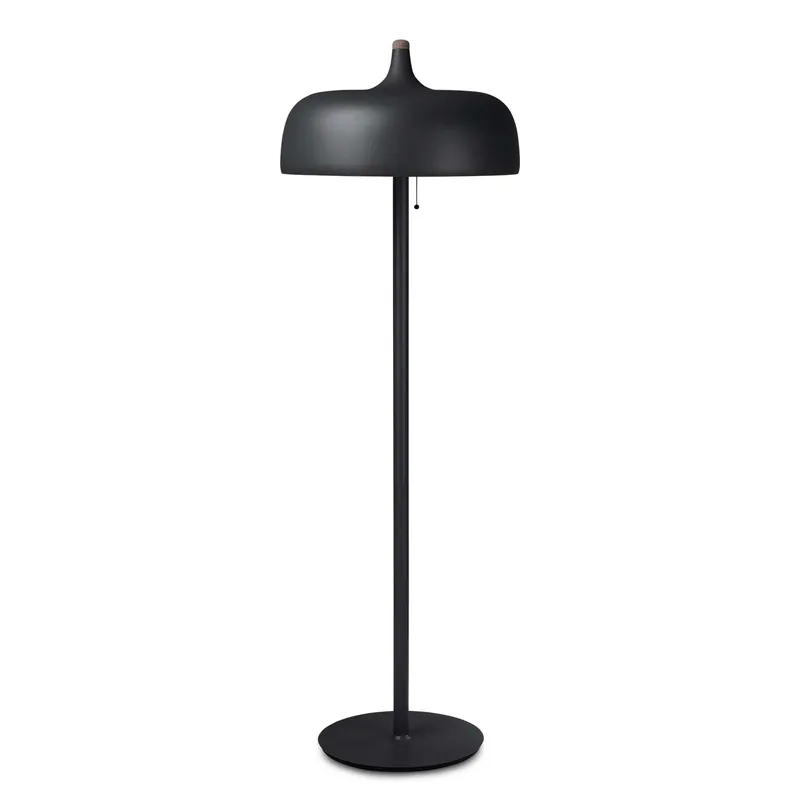 ACORN - Lampada da terra scandinava nero opaco, grigio opaco e bianco opaco