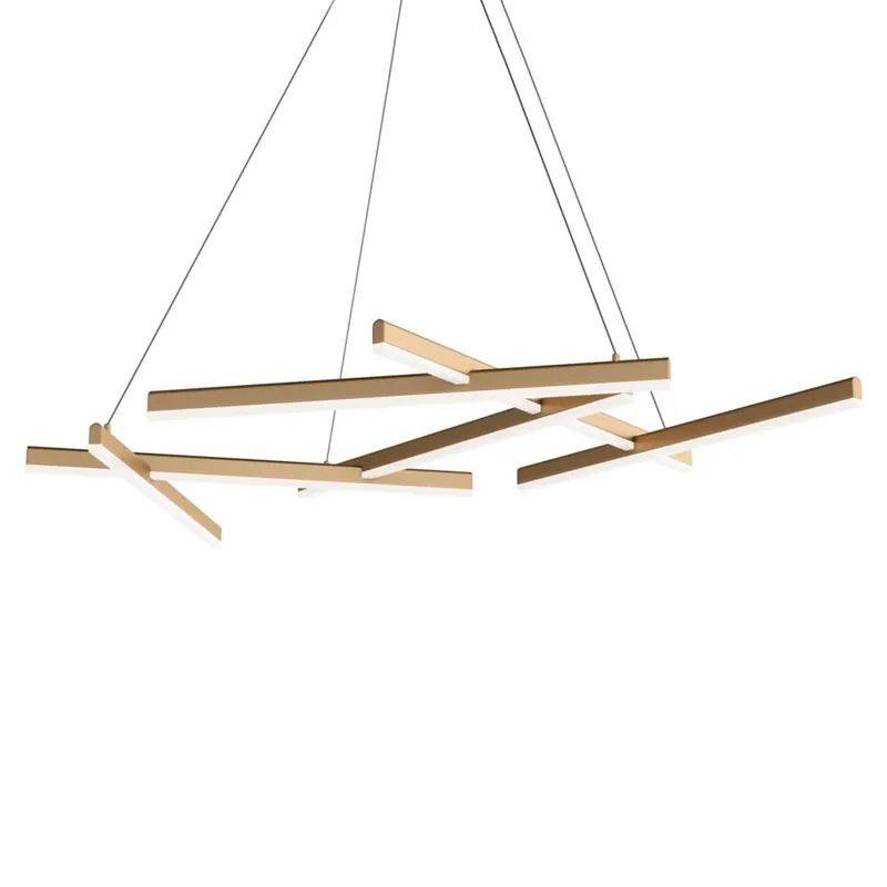 LINE - Sospensione geometrica design, LED integrato