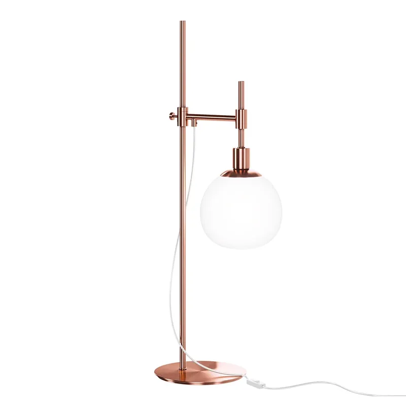 ERICH - Lampada da scrivania regolabile con sfera in vetro
