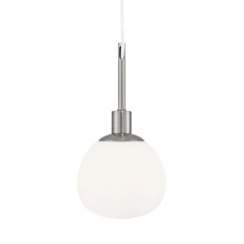 ERICH - Sospensione vintage con sfera in vetro opaco