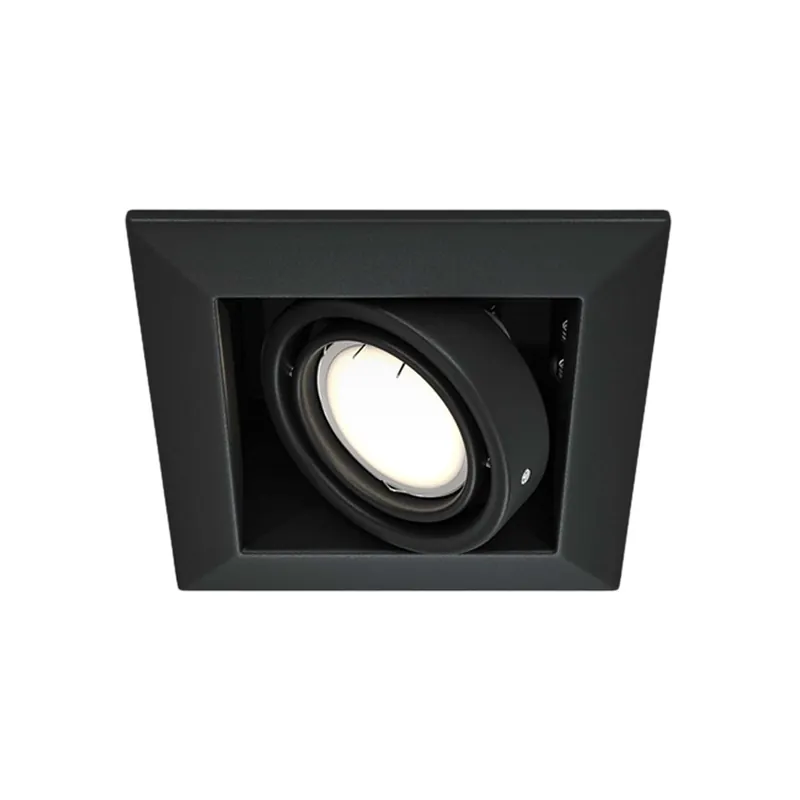 METAL MODERN - Spot quadrato 126mm nero o bianco, orientabile