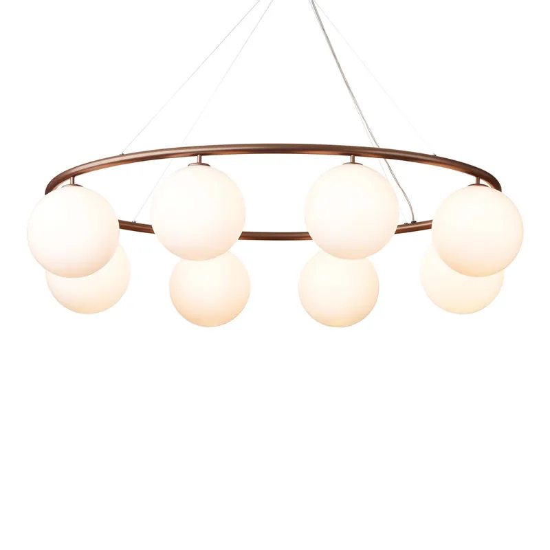 MIIRA Opal Oval - Lampadario ovale elegante di alta gamma sala da pranzo