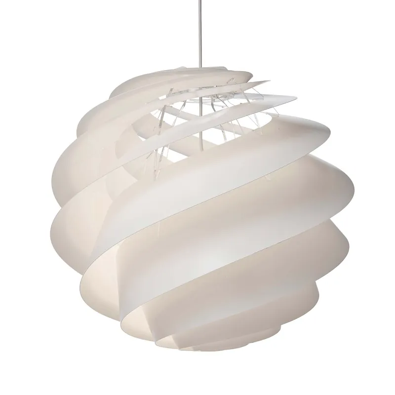 SWIRL 3 - Sospensione spirale bianco o rame, creazione designer