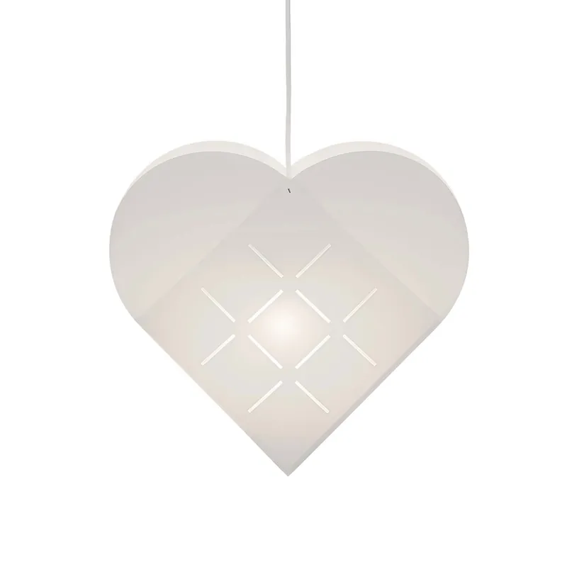 HEART LIGHT - Sospensione a forma di cuore produzione artigianale