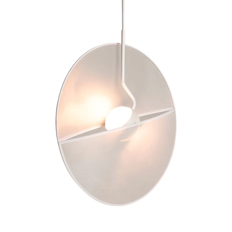 REFLEX - Sospensione spaziale disco bianco design