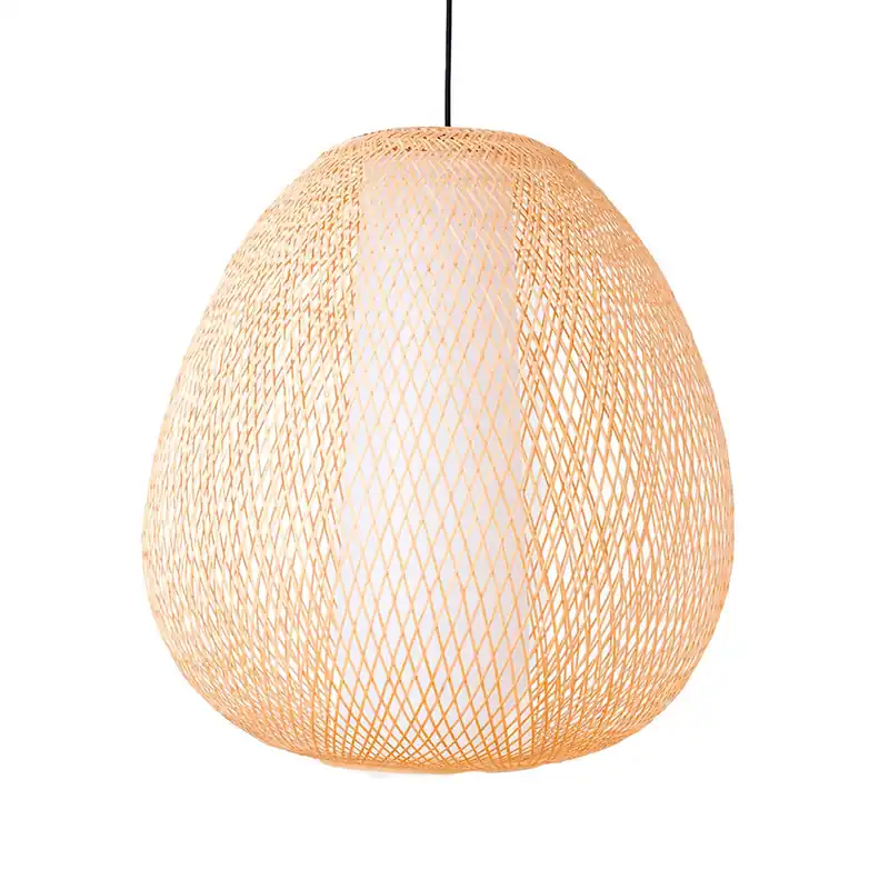 TWIGGY EGG - Sospensione uovo in bambù intrecciato a mano