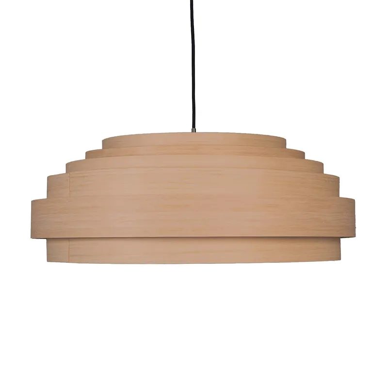 THIN WOOD - Sospensione lamelle di bambù naturale fatto a mano