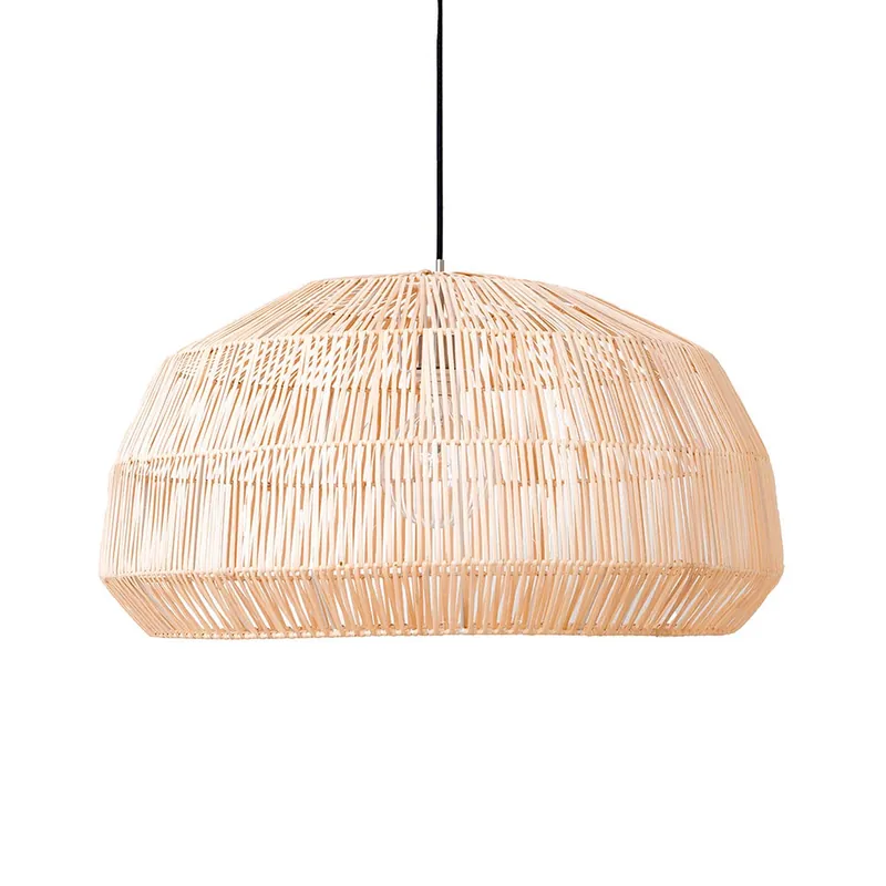 NAMA 1 - Sospensione in rattan nero o beige stile bali