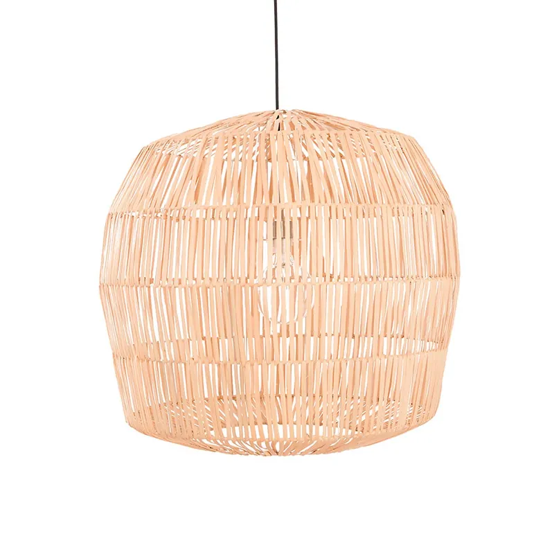 NAMA 4 - Sospensione in rattan beige o nero design esotico