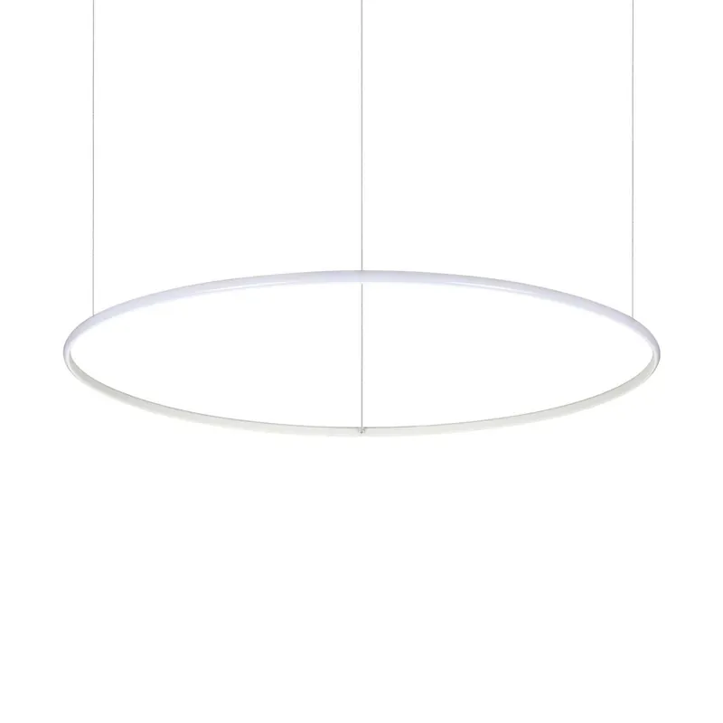 HULAHOOP - Sospensione cerchio bianco LED integrato