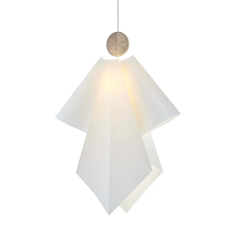 ANGELS GABRIEL - Sospensione in acrilico bianco a forma di angelo