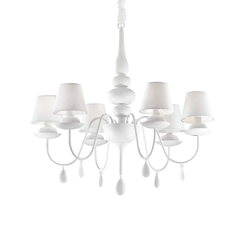 BLANCHE - Lampadario a gocce bianco o nero