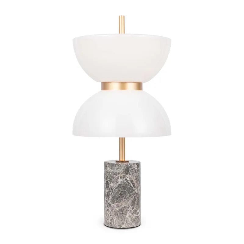 KYOTO - Lampada da tavolo design marmo e vetro
