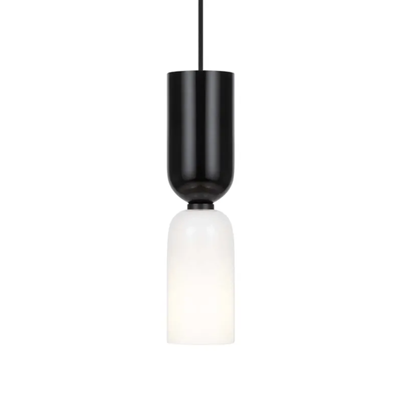 MEMORY - Sospensione design bicolore in acciaio e vetro