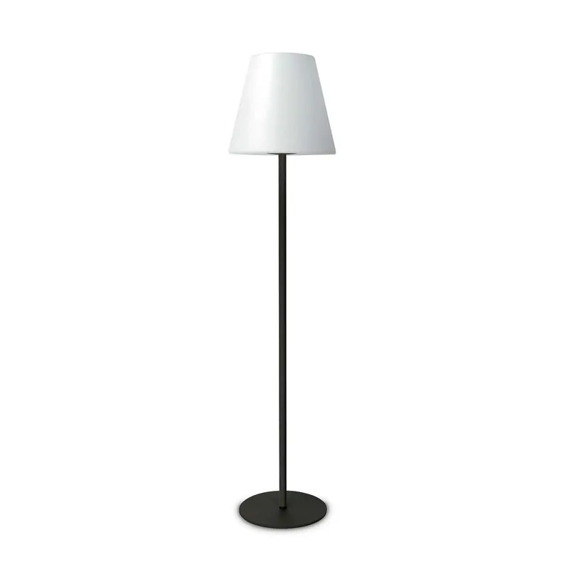 ARCADIA - Lampada da terra esterna moderna nera e bianca