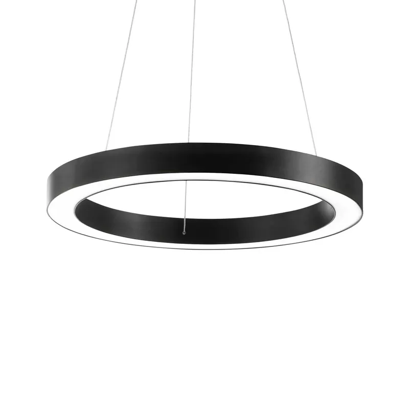 ORACLE - Sospensione anello LED integrato nero o bianco