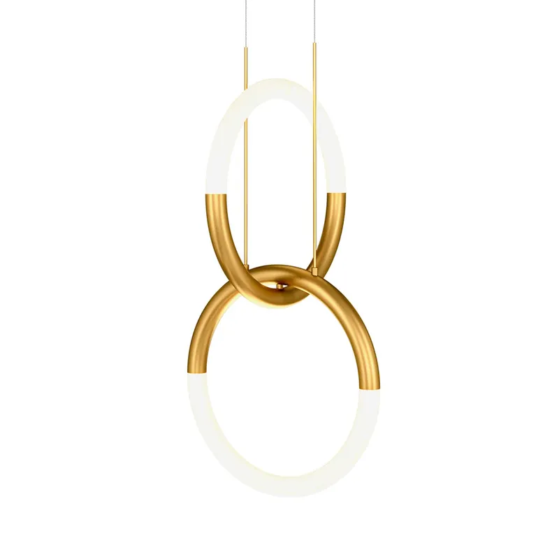 NODE - Sospensione LED nodo doppio anello moderno