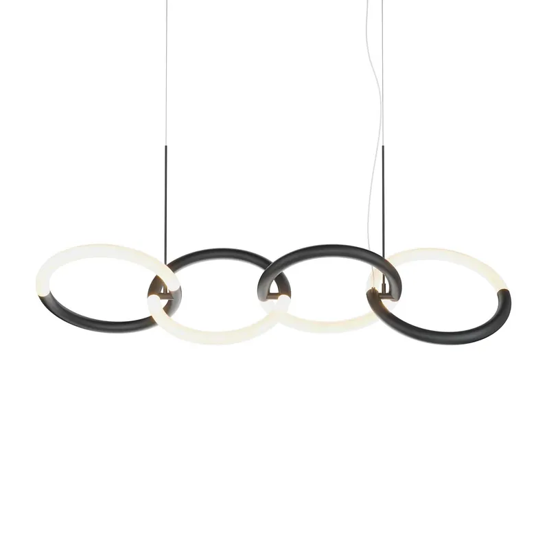 NODE - Sospensione LED nodo di anelli moderno