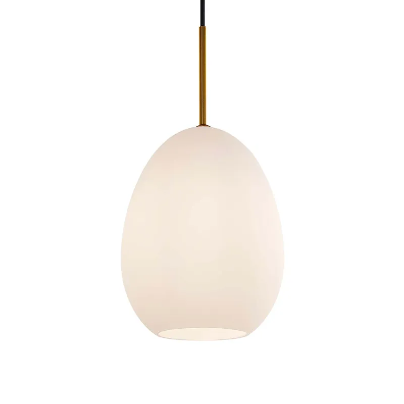BODO - Lampadario in vetro soffiato design bianco