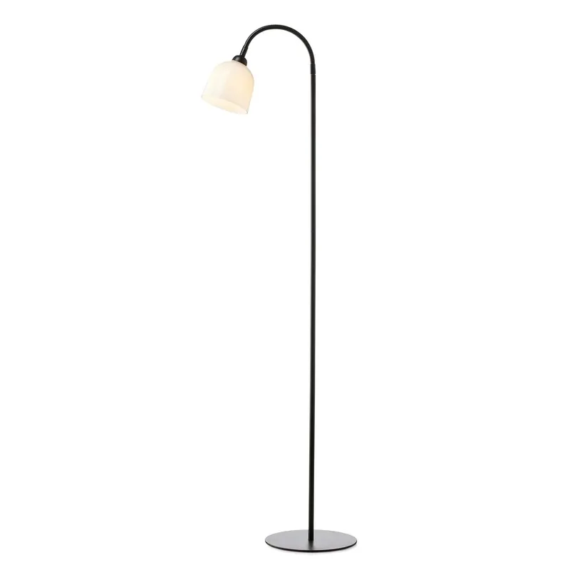GLOW - Lampada da terra salotto vintage nero e bianco