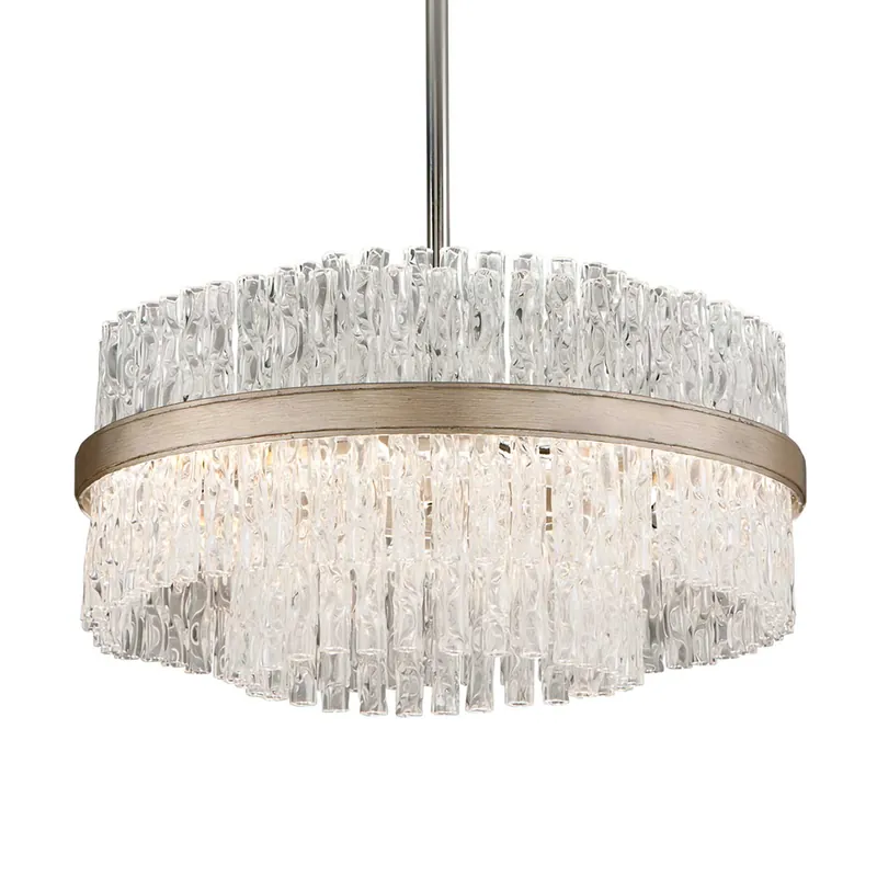 Chime - Lampadario xxl con pendenti in cristallo per salotto di lusso