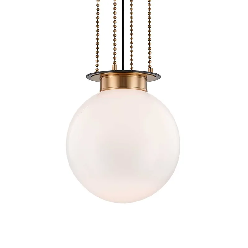 Gunther - Lampadario a sfera in vetro vintage design antico