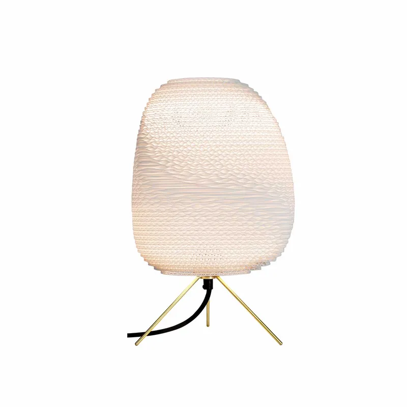 Ebey Table - Lampada da tavolo design in cartone per camera