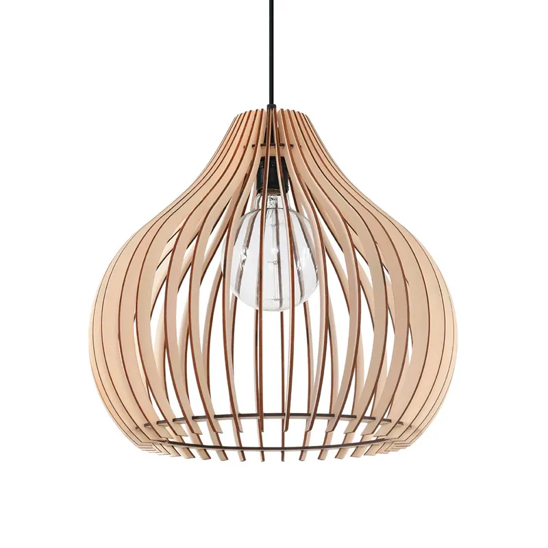 Ankaa - Lampadario sospeso in legno per cucina moderna