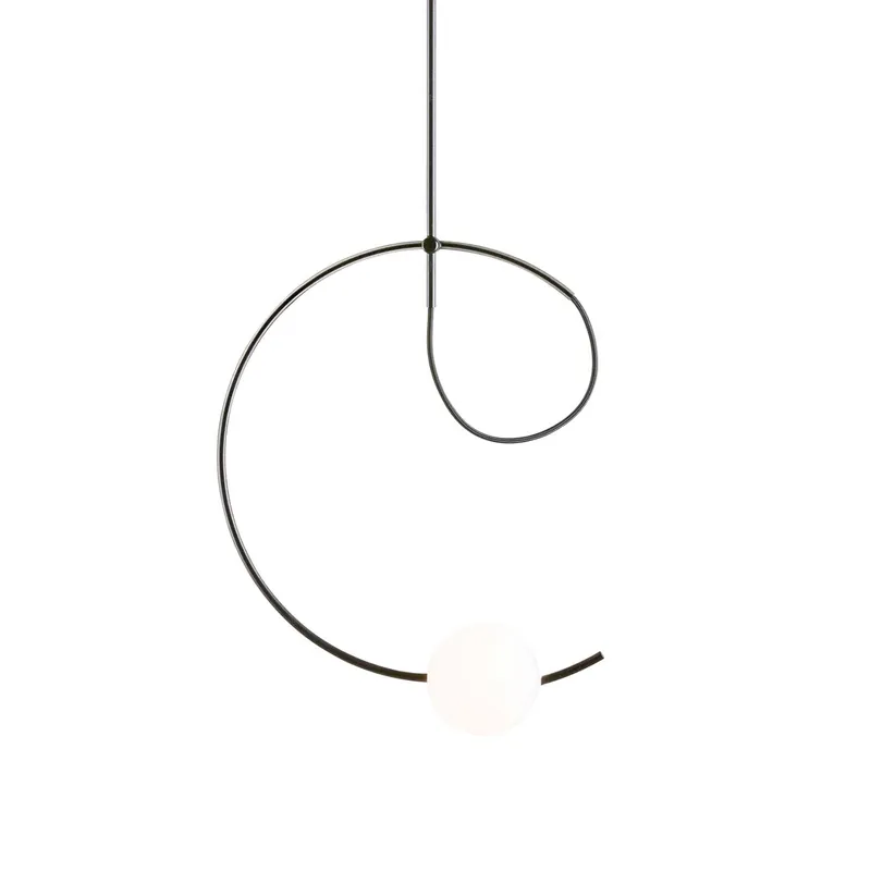 Loop - Sospensione in metallo design minimalista per soggiorno